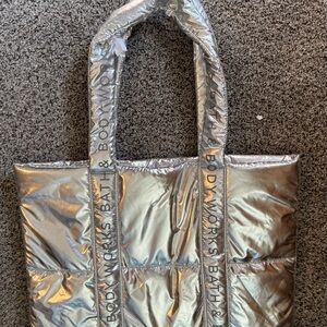 Silver Tote Bag
